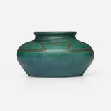 Zark Pottery, Vase with geometric design, 1907-10, glazed earthenware