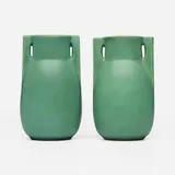 William Day Gates for Teco Pottery, Vases model 399A, pair