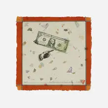 Barton Lidice Beneš, Money Matters (Midas Touch), 1983, lithograph in colors with collage