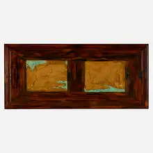 Robert Bordo, Fort, 1986, oil and powder pigment on wood