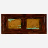 Robert Bordo, Fort, 1986, oil and powder pigment on wood