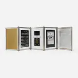 Paul Etienne Lincoln, New York - New York, 1989, photo-etched brass and aluminum pages with inset lithographic film in brass and aluminum folder contained in velvet-lined black case