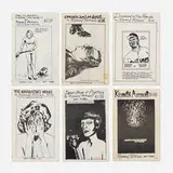 Raymond Pettibon, Collection of six zines, 1985-1989, staple-bound offset lithographs