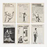 Raymond Pettibon, Collection of six zines, 1985-1989, staple-bound offset lithographs