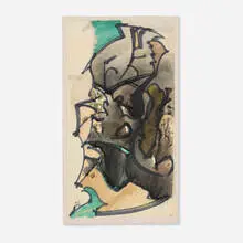 William Littlefield, Sensuous Dread of the Erotic Adventurer, 1968, ink on paper