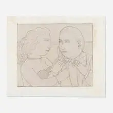 Andrew Stevovich, Bowtie Man, 2001, graphite and pastel on paper