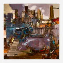 Reinis Zusters, Reflection Mystic #17, oil on wood