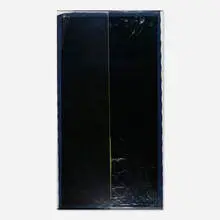 Graham Collins, Shade Tree VI (1), 2013, spray enamel on canvas, reclaimed wood, glass and window tint