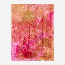 Scott Covert, Untitled #57 (Malcolm X), 1998, mixed media on paper
