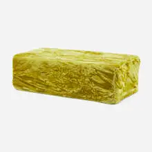 Beverly Semmes, Gold Brick, 1998, clay, velvet, thread
