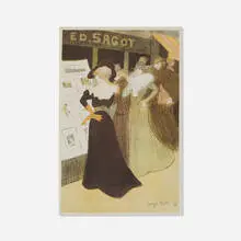 George Bottini, Adresse sagot ou la vitrine de sagot, 1898, lithograph in colors