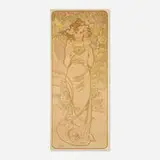 Alphonse Mucha, Rose (from The Flowers series), 1898, lithograph in colors