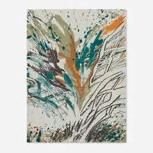 Celebration by Richard Hunt, c. 1974, lithograph in colors, sold Nov 2022