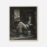 Jackson Lee Nesbitt, Ozark Farmer, 1988, lithograph