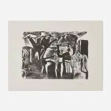 Karl Knaths, Whoa, 1969, lithograph on BFK Rives