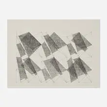 Jack Tworkov, T L #6, 1978, lithograph on Arches