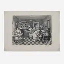 Doris Lee, Thanksgiving, 1942, lithograph
