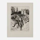James Tissot, Grand'garde (Souvenir de Siège de Paris), 1878, etching and drypoint