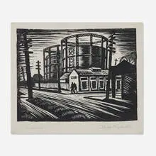 Shiro Miyazaki, December, linocut