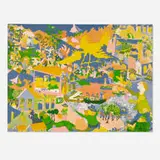 John Himmelfarb, Story Teller, 1981, lithograph in colors