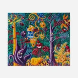 Kenny Scharf, Juicy Jungle, c. 1988, screenprint in colors