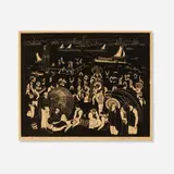 Salvatore Pinto, Sailors, 1930, wood engraving