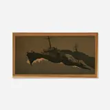 John Taylor Arms, Thirty Knots or Better, 1920, etching and aquatint in colors