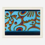 Charles Searles, Dance in the Blue Sky I, 1982, screenprint in colors on Arches