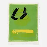 Adja Yunkers, Falling Birds, 1978, lithograph in colors and screenprint on handmade rag paper