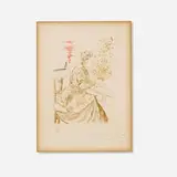 Marie Curie (from the Medicine & Science suite) by Salvador Dalí, 1970, etching and drypoint in colors, sold Nov 2022