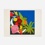Hunt Slonem, Brussel Sprouts, 1980, screenprint in colors