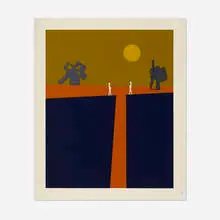 Ernest Trova, Untitled (from Series Seventy-Five), 1975, screenprint in colors