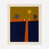 Ernest Trova, Untitled (from Series Seventy-Five), 1975, screenprint in colors