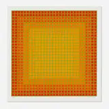 Let It Be Orange by Julian Stanczak, 1981, screenprint in colors, sold Nov 2022
