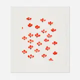 Wallflowers 31 by Donald Sultan, 2008, screenprint in colors, sold Nov 2022
