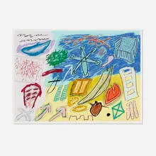 Ida Kohlmeyer, Markings, 1988, screenprint in colors