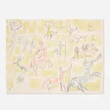 Jean Cocteau, A Group of Centaurs, 1956, lithograph in colors on Arches