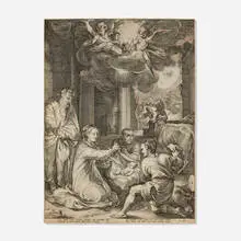 Hendrick Goltzius, The Adoration of the Shepherds, 1594, engraving on paper