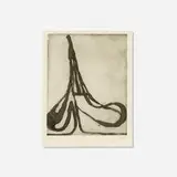 Richard Diebenkorn, Eiffel Spade (from the Five Spades portfolio), 1982, etching and aquatint on J. Whatman