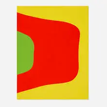 Charles Hinman, Print Collage (from the New York International portfolio), 1968, screenprint in colors with collage