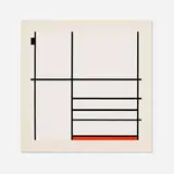 Piet Mondrian, Composition in White, Black and Red from A Portfolio of Ten Paintings, 1967, screenprint in colors