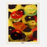 Ross Bleckner, PS III (Flowers), 2003, screenprint in 27 colors