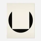 Leon Polk Smith, Quadrat im Kreis, 1987, screenprint with graphite