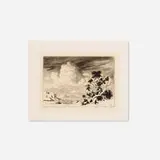 George Elbert Burr, Evening, Painted Desert, Arizona, 1924, drypoint