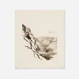 George Elbert Burr, Painted Cliffs, Apache Trail, Arizona, etching