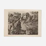 Wanda Gág, Gumbo Lane, 1927, lithograph on Rives