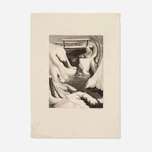 Wanda Gág, Snow Drifts (Bridge in Winter), 1934, lithograph on Rives