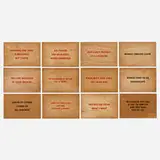 Jenny Holzer, Truisms (twelve postcards), screenprint on wood