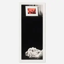 Love and Work by John Baldessari, 1991, photogravure and aquatint in colors, sold Jul 2021