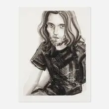 Charcoal Ben by Elizabeth Peyton, 2004, aquatint, sold Jul 2021